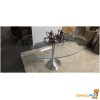 Ovale glazen tafel