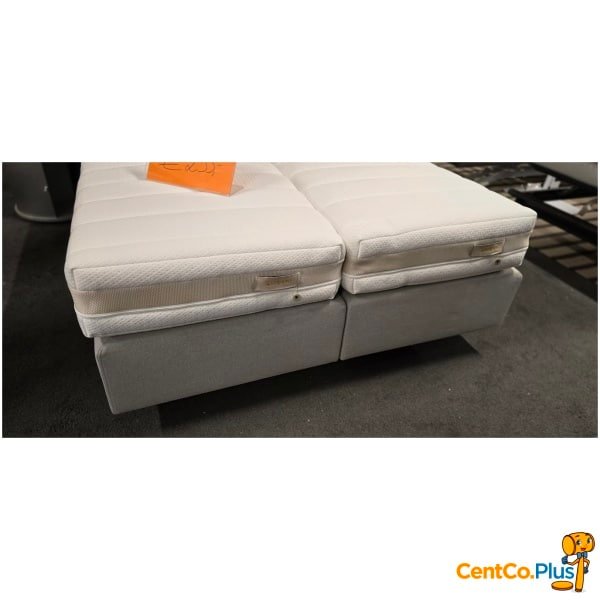 Boxspring in grijze stof