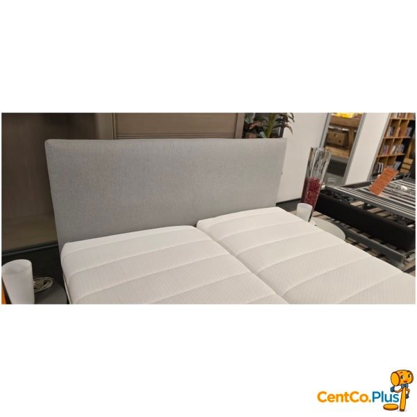 Boxspring in grijze stof