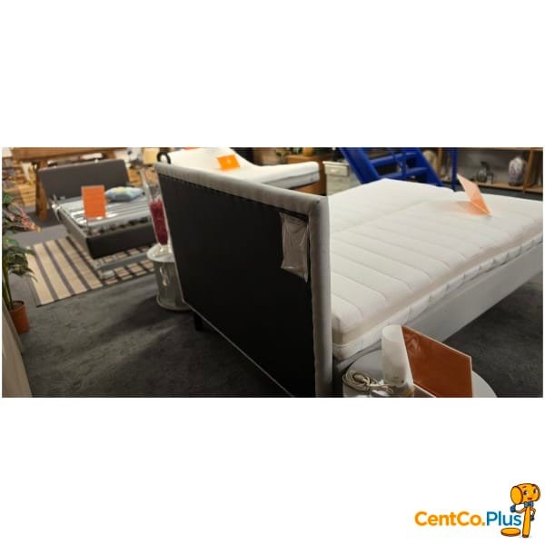 Boxspring in grijze stof