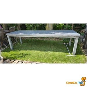 Tuintafel in Gegalvaniseerd Staal