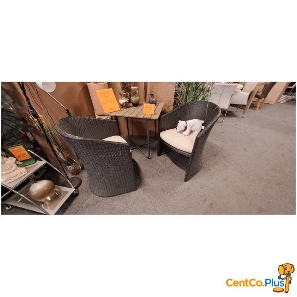 wickerstoelen met kussens