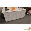 Dubbele witte commode