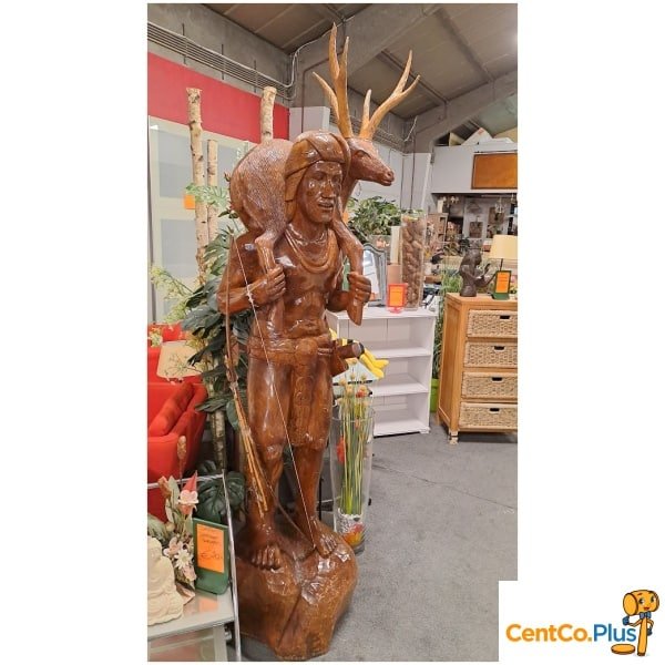 Levensgrote krijger met hert