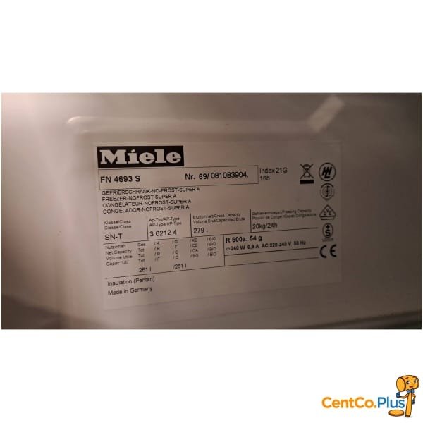 Miele diepvrieskast No Frost met 7 lades