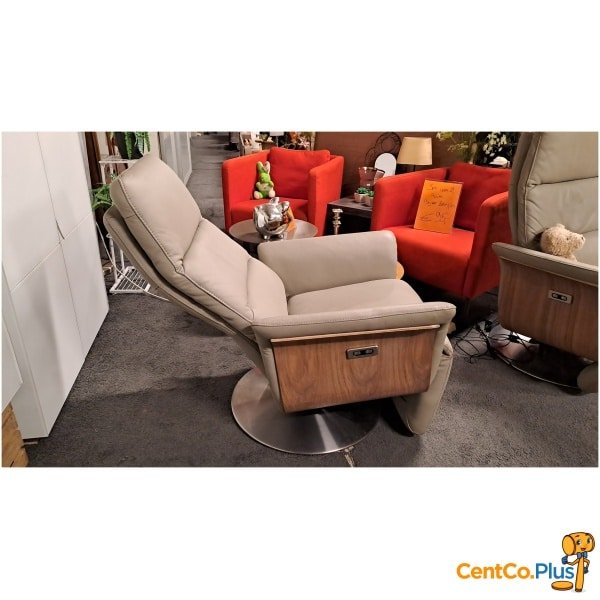 Elektrische lederen relaxzetel