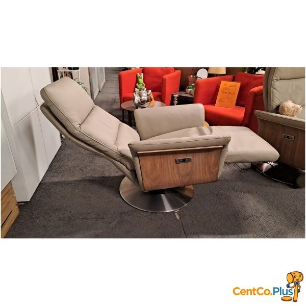 Elektrische lederen relaxzetel