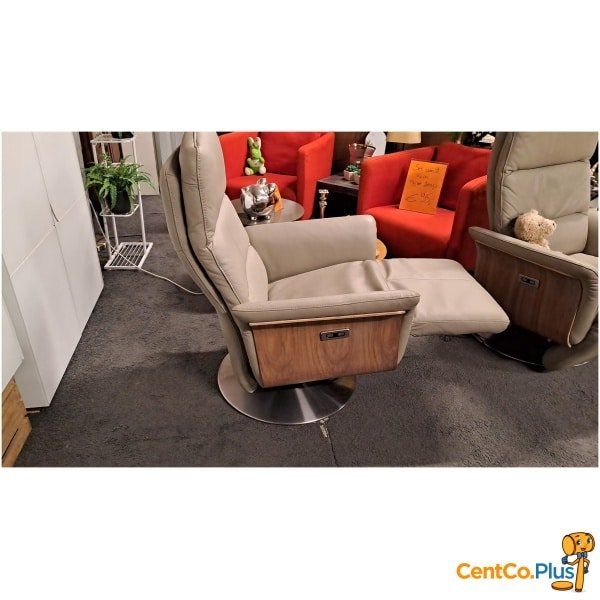 Elektrische lederen relaxzetel