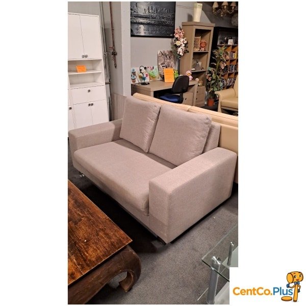 Stevige stoffen tweezitbank