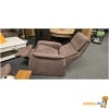 salon in bruine nubuck stof
