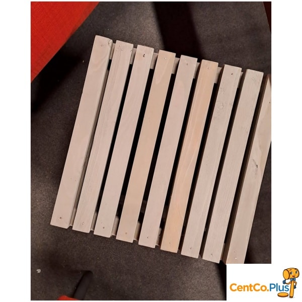 Houten bijzettafel kubus
