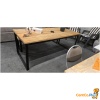 Industriële tafel met bijpassende bank
