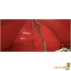 Rode parasol met knikarm