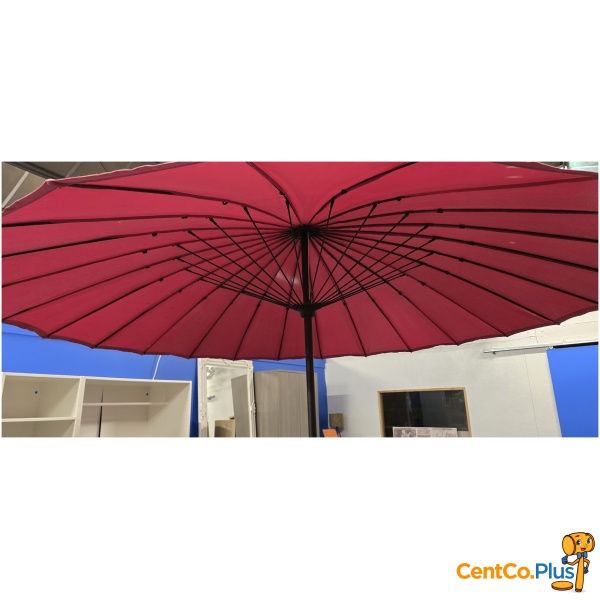 Roze parasol met draaisysteem