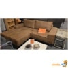 Hoeksalon cognac kleur