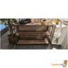 Muurtafel teak & smeedijzer