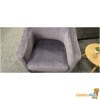 Lichtpaarse velours fauteuil