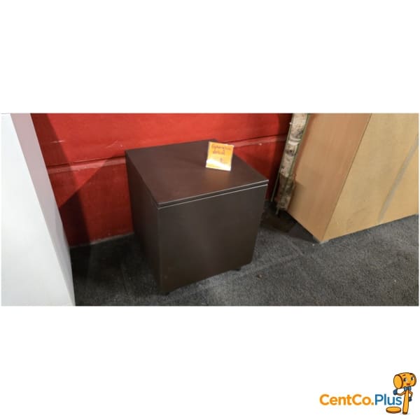 Opbergbox in bruine lederlook