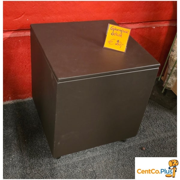 Opbergbox in bruine lederlook