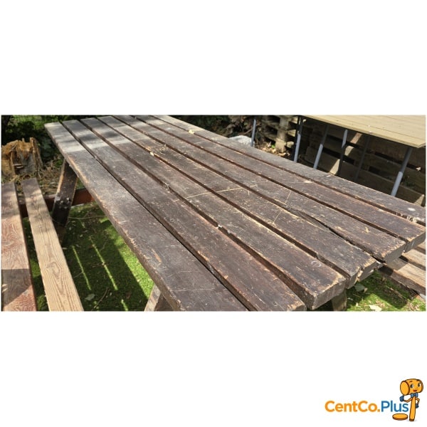 Houten picknicktafel