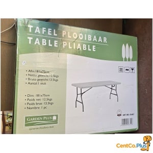 Plooibare tafel 181 x 75 cm