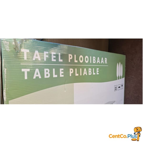 Plooibare tafel 181 x 75 cm