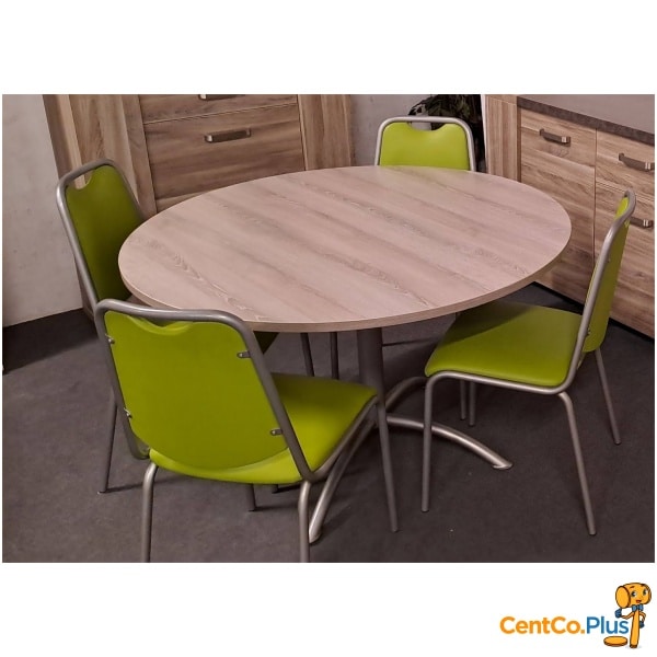 4 groene eetkamerstoelen