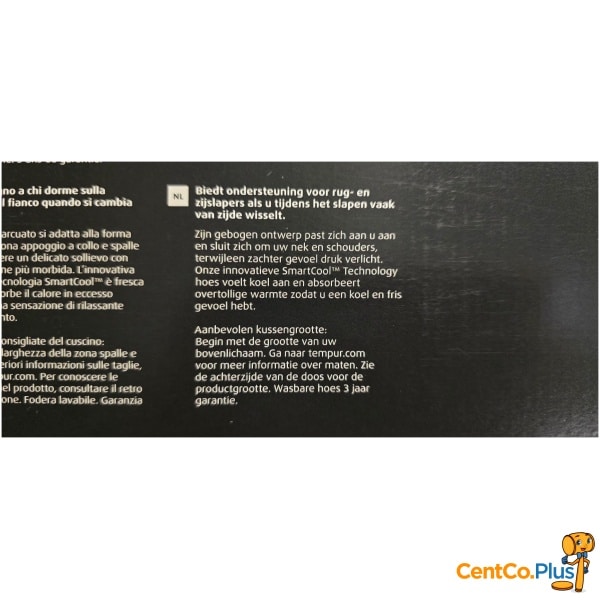 TEMPUR Sonata SmartCool hoofdkussen Medium 61 x 40 cm