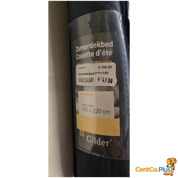 Gilder zomerdekbed 100% katoen – 260 x 220 cm