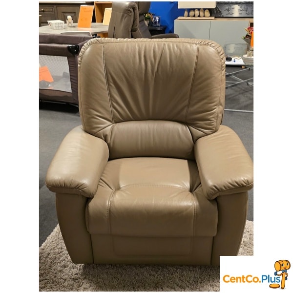 beige lederen salon