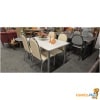 Witte keukentafel met 4 stoelen