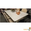 Witte keukentafel met 4 stoelen