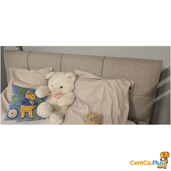 Luxe beige boxspring