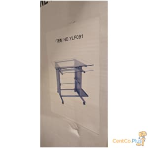 Bureau met glazen legplanken Large